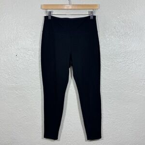 Three Dots Cropped Ponte Pant Leggings Med Pull On Elastic Waist Hi Rise Shaping